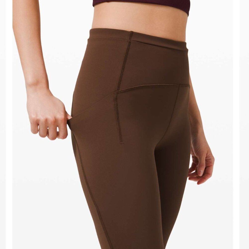 Lululemon Swift Speed High-Rise Crop 21" Brown Earth Size 6 $118 - Picture 3 of 10